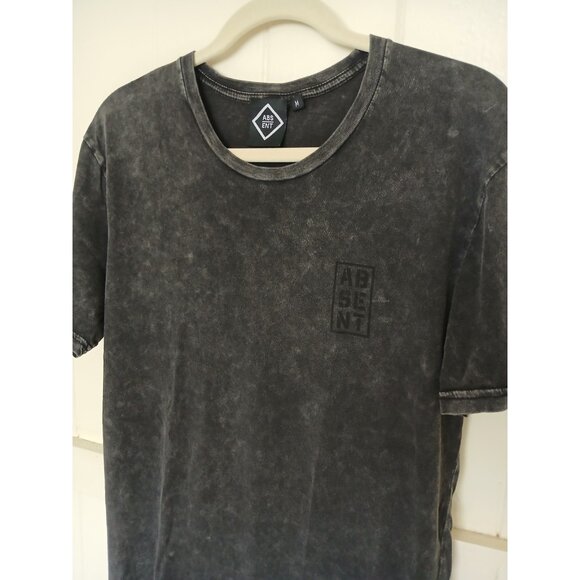 Absent EXCHEQUER TEE Graphic T Shirt Mens M Charcoal Gray Cotton Short Sleeve - Picture 12 of 16